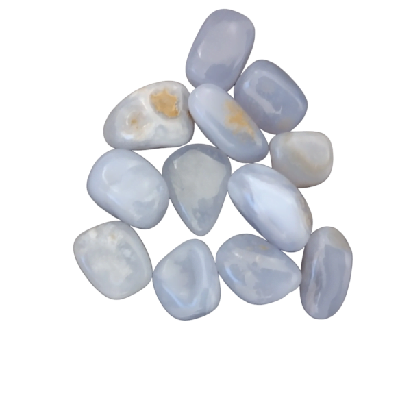 NATURAL BLUE LACE AGATE TUMBLED