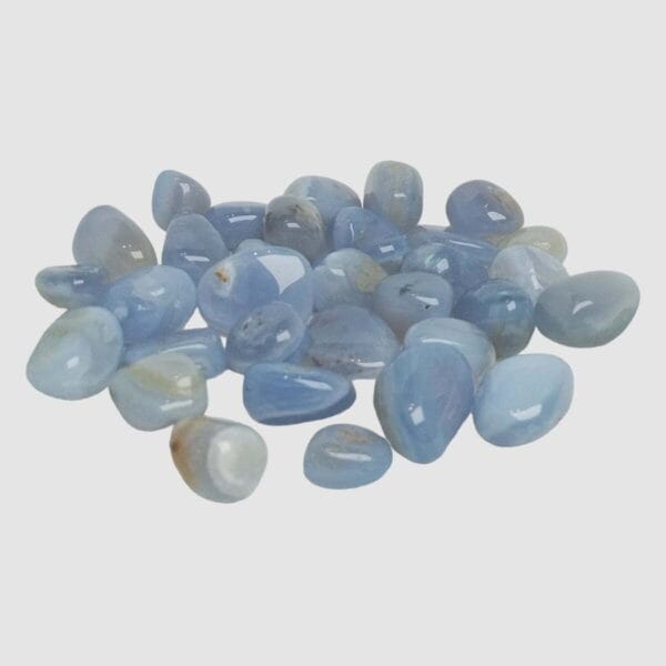 Quartz Crystal Tumble Stone A+ - Agate Blue Lace - Medium (20-30mm) - 1